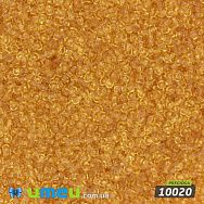 Бісер чеський 13/0, №10020, Бежевий світлий, Прозорий (BIS-019762)