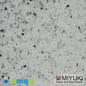 Бісер японський Miyuki Delica 11/0 DB220, Прозорий матовий (BIS-045244)