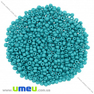 Бісер китайський середній, 8/0, Бірюзовий натуральний, 3 мм (BIS-009047)