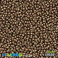 Бісер чеський 11/0, №19102, Коричневий, Перламутровий (BIS-044857)