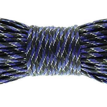 Шнур паракорд семіжільний меланж 4 мм, Синій (LEN-017837)