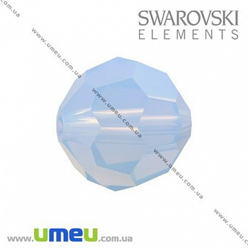 [Архів] Намистина Swarovski 5000 Air Blue Opal, 8 мм, Гранована кругла (BUS-005321)