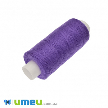 Нитка поліестерова KIWI №40/2, col.196, Фіолетова, 366 м (MUL-046731)
