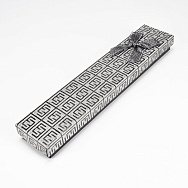 Коробочка Прямоугольная, 21,3х4,3х2,2 см, Серебристо-черная (UPK-042835)