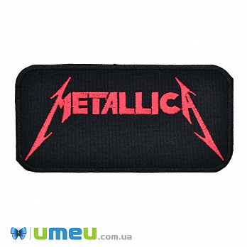 Термоаплікація Metallica, 12х6 см, Червона (APL-038263)