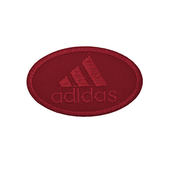 Термоаплікація Adidas, 6,5х4 см, Червона (APL-053329)