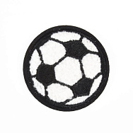 Термоаплікація М'яч футбольний, 5,5 см, Чорно-біла (APL-060092)