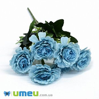 Букет камелії, 33 см, Блакитний (DIF-045838)