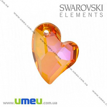 [Архів] Підвіска Swarovski 6261 Astral Pink, 17х13 мм, Дике серце (POD-005651)