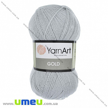Пряжа YarnArt Gold 100 г, 400 м, Серая светлая 14500 (YAR-025459)