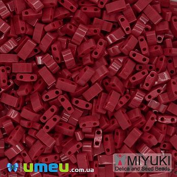 Бісер японський Miyuki HALF TILA №408, 5х2,3 мм, Червоний (BIS-046068)