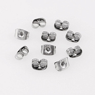 Заглушки для пусетів з нерж. сталі, 5х3,5 мм, Темне срібло (STL-056168)