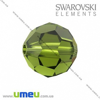 [Архів] Намистина Swarovski 5000 Olivine, 8 мм, Гранована кругла (BUS-003276)