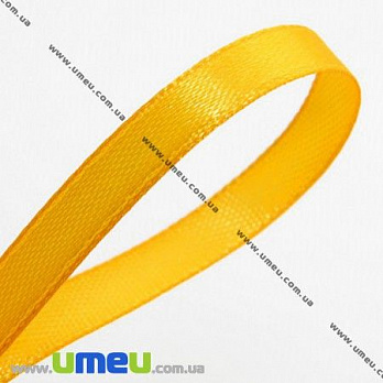 [Архів] Атласна стрічка, 6 мм, Жовта (LEN-014467)