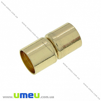 Замок магнітний для вклеювання шнура, Золото, 20х9 мм (ZAM-024098)
