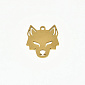 Підвіска з нерж. сталі Вовк, 16х15 мм, Золото (STL-060707)