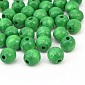 Намистини дерев'яні пофарбовані, 12-13 мм, Зелені (BUS-058345)