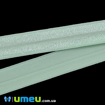 Трикотажна бейка, 15 мм, М'ятна світла (LEN-039478)