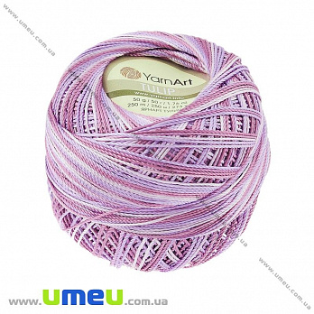 Пряжа YarnArt Tulip 50 г, 250 м, Меланж Розово-сиреневая 461 (YAR-029515)