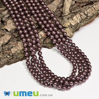 [Архів] Намистина Swarovski 5810 Burgundy Pearl 301, 6 мм (BUS-040844)