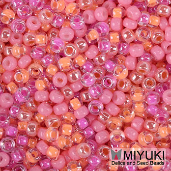 Бісер японський Miyuki круглий RR 8/0 №mix114, Рожевий (BIS-055977)