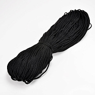 Шнур для макраме плоский, 2,5 мм, Чорний, Поліпропілен (LEN-062802)