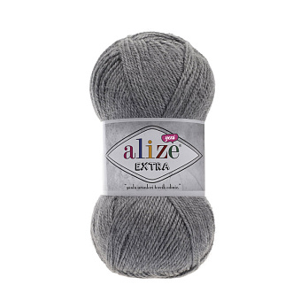 Пряжа Alize Extra 100 г, 220 м, Серая меланжевая 21 (YAR-056285)