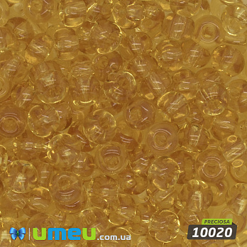 Бісер чеський 2/0, №10020, Бурштиновий світлий, Прозорий (BIS-044906)