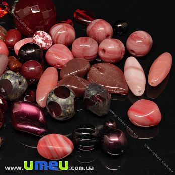 Намистини чеське скло Preciosa 92-Mix Ruby Garnet (BUS-036613)