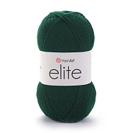 Пряжа YarnArt Elite 100 г, 300 м, Зелена темна 590 (YAR-043297)