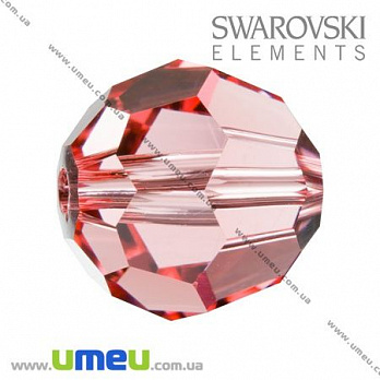 [Архів] Намистина Swarovski 5000 Rose Peach, 10 мм, Гранована кругла (BUS-002267)