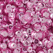 Паєтки Індія круглі грановані, 5 мм, Малинові (PAI-053156)