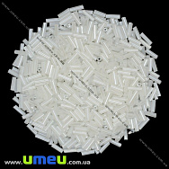 Бісер китайський стеклярус, 6 мм, Білий напівпрозорий перламутровий (BIS-001504)