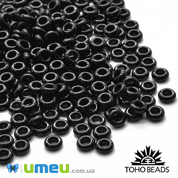 Бісер японський TOHO Demi Round 8/0 №49, Чорний (BIS-043359)