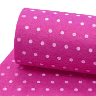 Фетр Горошок 1 мм, 20х28 см, Малиновий (FLT-056446)