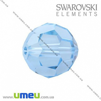[Архів] Намистина Swarovski 5000 Aquamarine, 8 мм, Гранована кругла (BUS-003280)