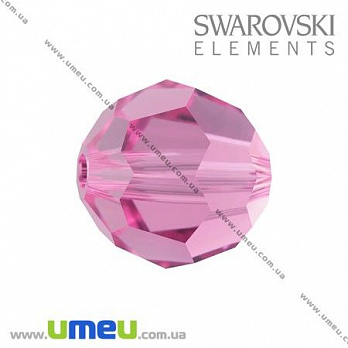 [Архів] Намистина Swarovski 5000 Rose, 8 мм, Гранована кругла (BUS-005326)