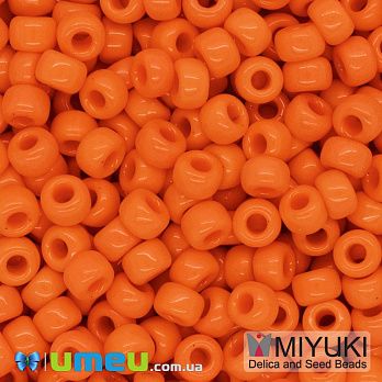 Бісер японський Miyuki круглий RR 6/0 №406, Помаранчевий (BIS-046016)