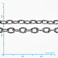 Ланцюг, Темне срібло, 4,2х3 мм (ZEP-008376)
