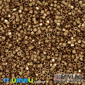 Бісер японський Miyuki Delica Cut 11/0 DBC0115, Червоно-золотистий (BIS-040088)