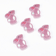 Кабошони пластикові, Зайчики, 24х17 мм, Рожеві (KAB-060897)