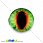 /p13644-kaboshon-stekl-s-printom-glaz-14-mm-zeleniy-krugliy/
