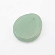 Підвіска Крапля плоска, Натур. камінь Авантюрин зелений, 28х25 мм (POD-058645)
