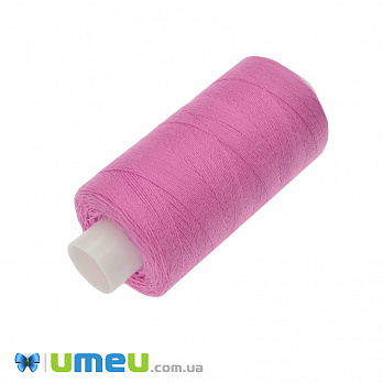 Нитка поліестерова KIWI №40/2, col.158, Рожева, 366 м (MUL-046717)