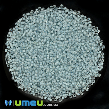 Бісер китайський дрібний, 12/0, Блакитний світлий забарвлений, 2 мм (BIS-037695)