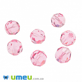 [Архів] Бусина Swarovski 5000 Light Rose 2 сорт, 10 мм, Гранована кругла (BUS-042726)