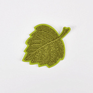 Термоаплікація Листочок, 5,5х4 см, Оливкова (APL-061465)