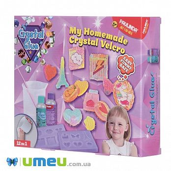 Набір для творчості Paulinda Crystal glue DIY "Брошка 12 в 1" (DIF-043487)