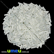 Бісер китайський стеклярус, 6 мм, Білий перламутровий (BIS-001508)