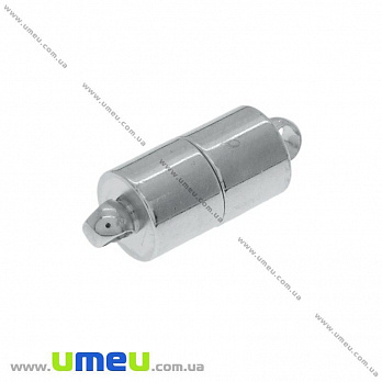 Замок магнітний, 16х6 мм, Темне срібло (ZAM-023927)